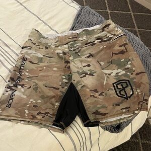 Born Primitive Men's Athletic Camo Shorts